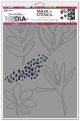 Dina Wakley Media Stencils Masks 6 Inch X9 Inch Things That Grow 1 pack of 1 piece