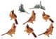 Eyelet Outlet Shape Brads 12 Per Pkg Female Cardinal