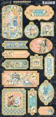 Alices Tea Party Chipboard Die Cuts 6 Inch X12 Inch Sheet