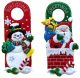 Bucilla Felt Door Hanger Applique Kit Set Of 2 Holiday