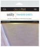 Deco Foil Transfer Sheets By Unity 6 Inch X6 Inch 12 Per Pkg Si
