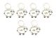 Lantern Moon Stitch Markers 6 Per Pkg Meadow