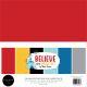 Carta Bella Double Sided Solid Cardstock 12Inch X12Inch 6 Per Pkg Believe In Magic 6 Colors