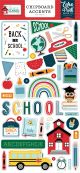 First Day Of School Chipboard 6 inch X13 inch Accents