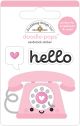 Doodlebug Doodle Pops 3D Stickers Hello Love