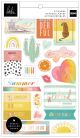 Heidi Swapp Sun Chaser Sticker Book WRose Gold Foil 390Per Pkg