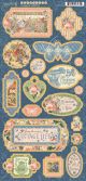 Cottage Life Chipboard Die Cuts 6 inch X12 inch Sheet