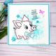 Woodware Clear Stamp 4 Inch X6 Inch Singles Fuzzie Friends Pablo The Pig