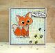 Woodware Clear Stamp 4 Inch X6 Inch Singles Fuzzie Friends Freddie Fox