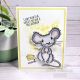 Woodware Clear Stamp 4 Inch X6 Inch Singles Fuzzie Friends Maisie The Mouse