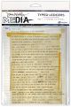 Dina Wakley Media Typed Ledgers 12 Per Sheets Set 1