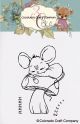 Colorado Craft Company Clear Stamps 2 inch X3 inch Sleeping Mouse Mini By Kris Lauren