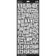 Sticko Alphabet Stickers White Foam