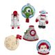 Bucilla Felt Ornaments Applique Kit Set Of 6Christmas To The Moon