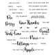 Spellbinders Clear Stamp Set By Tina Smith Perfect Pie Sentiments and Fillings Pie