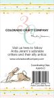 Colorado Craft Company Clear Stamps 2 inch X3 inch Back Card Bunny Mini By Anita Jeram