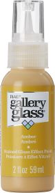 FolkArt Gallery Glass Paint 2oz Amber
