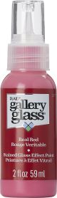 FolkArt Gallery Glass Paint 2oz Real Red