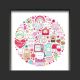 Doodlebug Design Shadow Box Insert KitLots Of Love