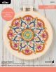 Bucilla Stamped Embroidery Kit 6 inch Round Jeweled Mandala