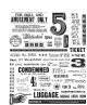 Tim Holtz Cling Stamps 7 inch X8.5 inch Eccentric