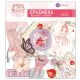 Strawberry Milkshake Cardstock Ephemera 44 Per Pkg Shapes Tags Words Foiled Accents