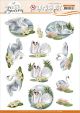 Find It Trading Amy Design Punchout Sheet Love Swans Elegant Swans