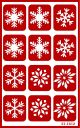 Armour Over N Over Stencil Snowflakes