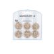 David Tutera Illusion Gold And Crystal Rhinestone Magnet Brooches
