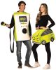 Rasta Imposta Electric Car and Charger Couple Halloween Costume Set