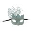 Kbw Women s Venetian Mask with Metal Side Butterfly Masquerade Mask White