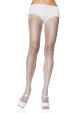 Womens Nylon Fishnet Pantyhose One Size White