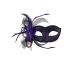Kbw Women s feather and Veil Eye Mask Purple