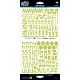 Illustrated Faith Cardstock Stickers Alphabet Homespun Olive You