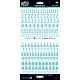 Illustrated Faith Basics Stickers 6 X 12 Homespun Oh My Heavens Numbers Blue