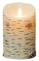 Birch Textured Led Pillar Candle