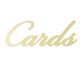 Gold Mirror Cards Script Word