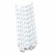 Baby Shower Paper Straws Pastel Blue Stripes 7.75 Inches