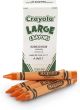 Crayola Bulk Crayons Large Size Orange 1 Pack of 1 Piece