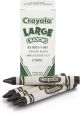 Crayola Bulk Crayons Large Size Black 1 Pack of 1 Piece