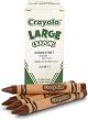 Crayola Bulk Crayons Large Size Brown 1 Pack of 1 Piece