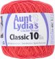 Aunt Lydia s Classic Crochet Thread Size 10 Bright Coral