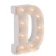 Light Up White Marquee Letters Letter D 9.875 inches