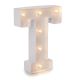 Light Up White Marquee Letters Letter T 9.875 inches