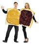 Fun Wolrd Adult Peanut Butter and Jelly Set 2 costumes in 1 bag