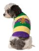 Pet Mardi Gras Soft Sweater Meduim