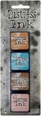 Ranger Tim Holtz Distress Mini Ink Pads 4 Per Pkg Kit 6