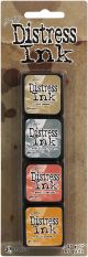 Ranger Distress Mini Ink Pad 1 Pack of 4 Pieces