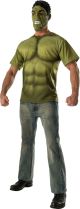 Men S Incredible Hulk Costume Top And Mask Avengers 2 Costume Medium