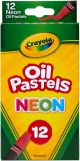Crayola Neon Oil Pastels 12 Per Pkg Assorted Colors